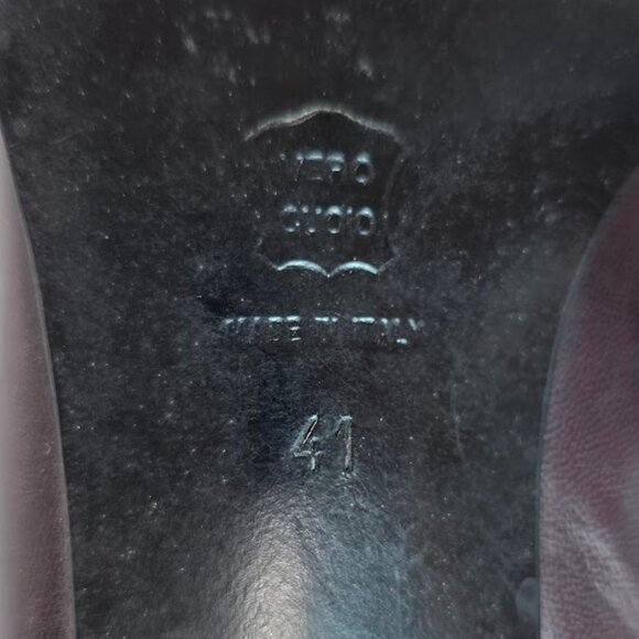 Jil Sander Burgundy Leather Ankle Boots size 41 US-9.5 - Picture 8 of 12